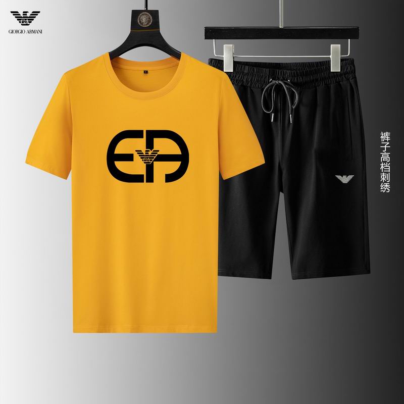 Wholesale Cheap A rmani Short Sleeve Replica Tracksuits for Sale