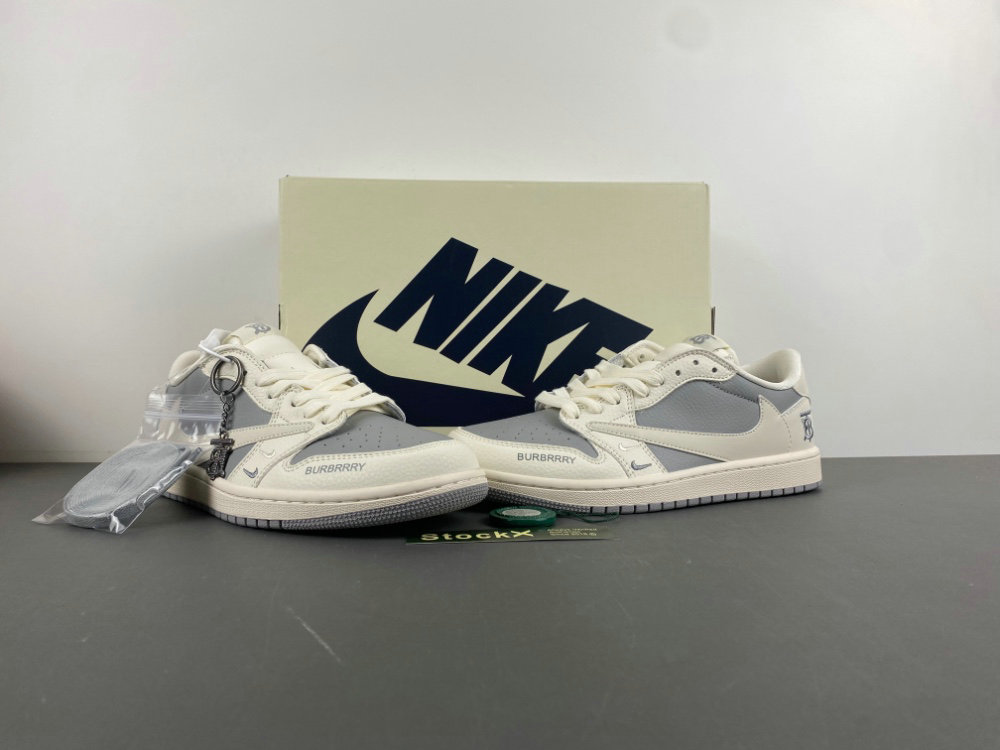 BURBRRY x Travis Scott x Air Jordan 1 Low Sneaker BB6588-315