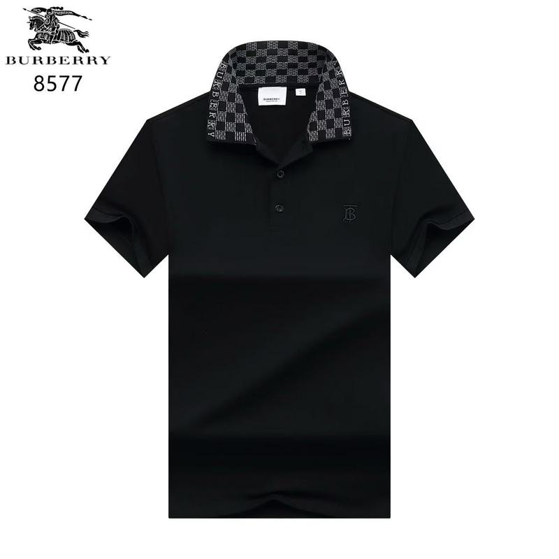 Wholesale Cheap B.urberry Short Sleeve Lapel Replica T Shirts for sale