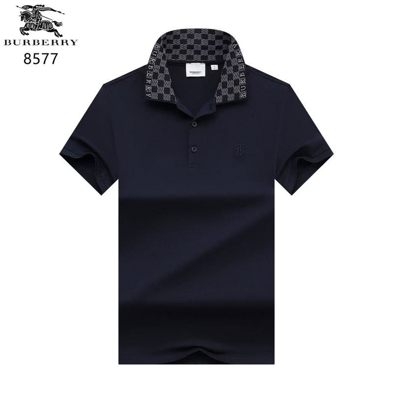 Wholesale Cheap B.urberry Short Sleeve Lapel Replica T Shirts for sale