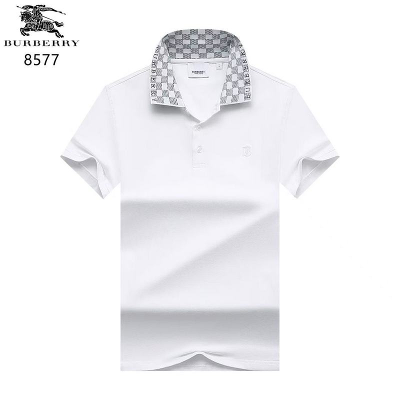 Wholesale Cheap B.urberry Short Sleeve Lapel Replica T Shirts for sale