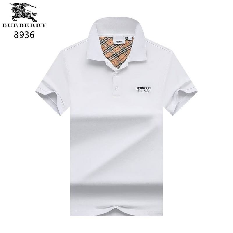 Wholesale Cheap B.urberry Short Sleeve Lapel Replica T Shirts for sale