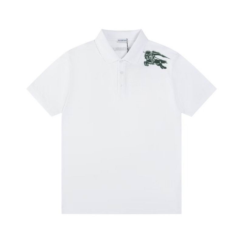 Wholesale Cheap B.urberry Short Sleeve Lapel Replica T Shirts for sale