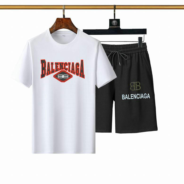 Wholesale Cheap Balenciaga Short Sleeve Tracksuit mens for Sale