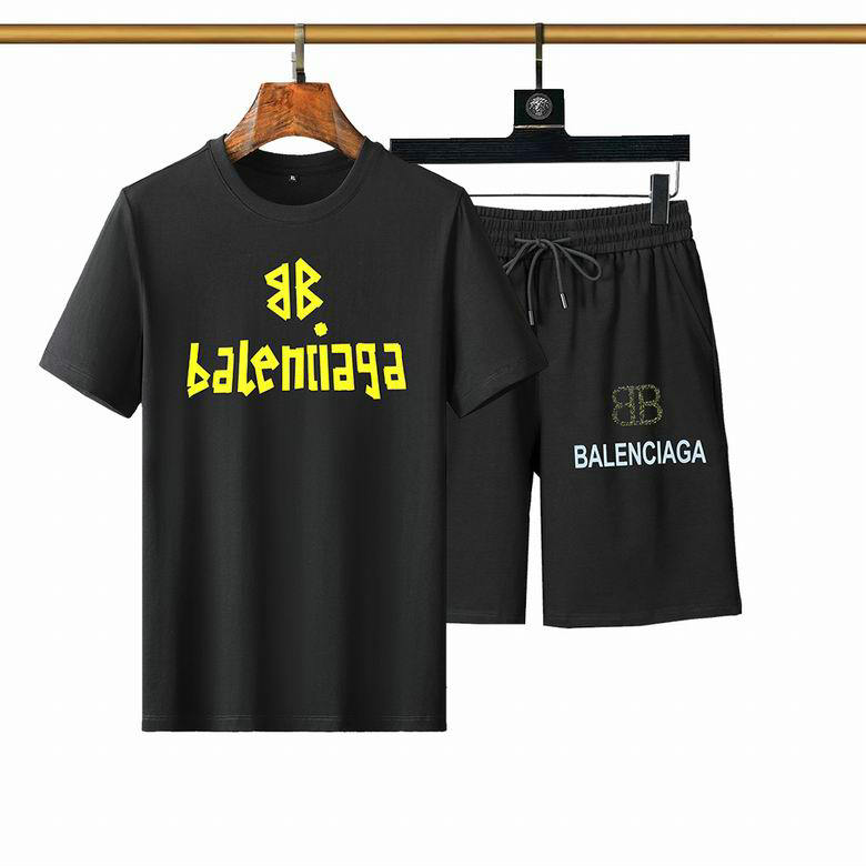 Wholesale Cheap Balenciaga Short Sleeve Tracksuit mens for Sale