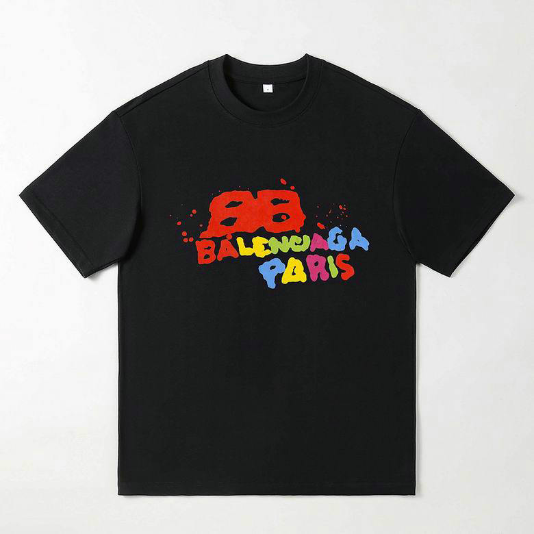 Wholesale Cheap B alenciaga Short Sleeve T shirts for Sale