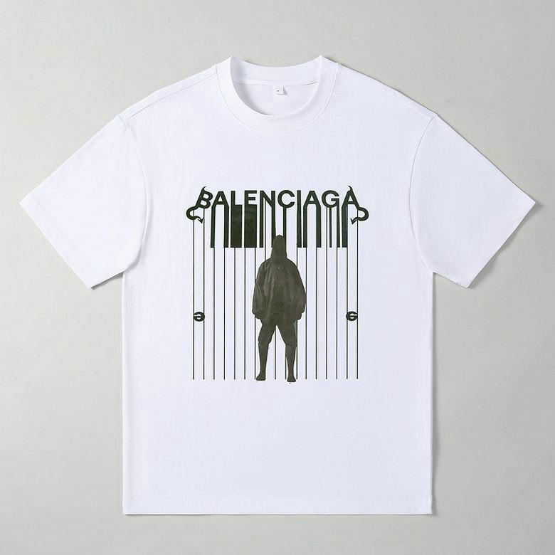 Wholesale Cheap B alenciaga Short Sleeve T shirts for Sale