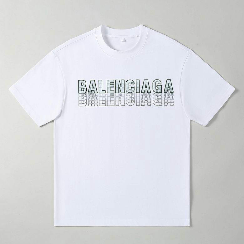 Wholesale Cheap B alenciaga Short Sleeve T shirts for Sale