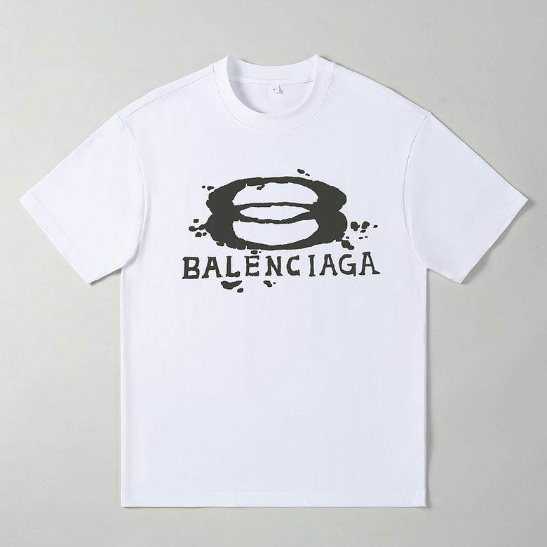 Wholesale Cheap B alenciaga Short Sleeve T shirts for Sale