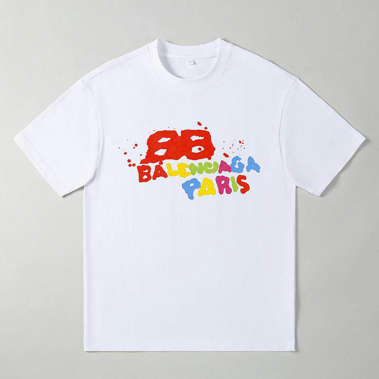 Wholesale Cheap B alenciaga Short Sleeve T shirts for Sale