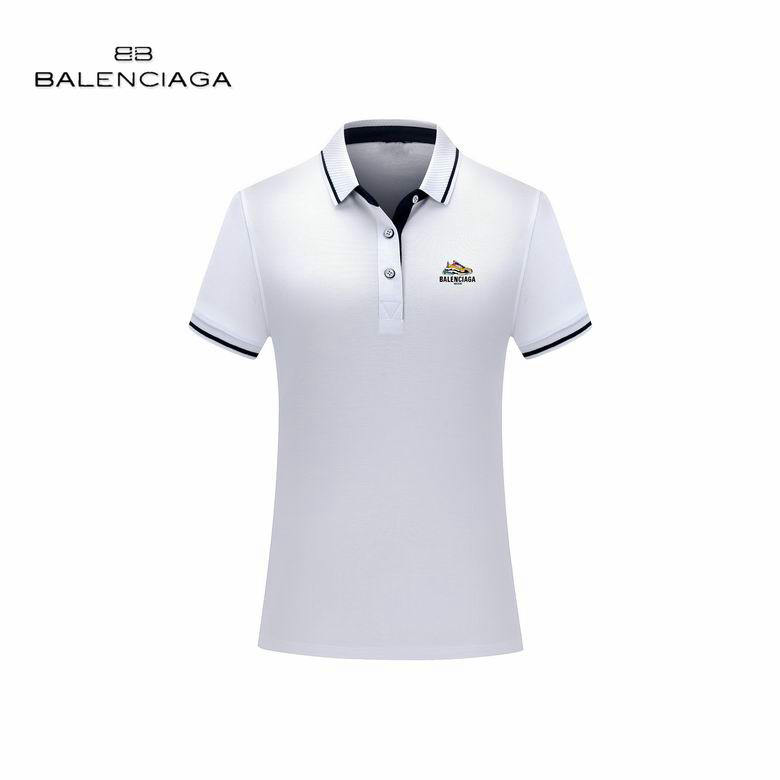 Wholesale Cheap B alenciaga Short Sleeve Lapel T shirts for Sale