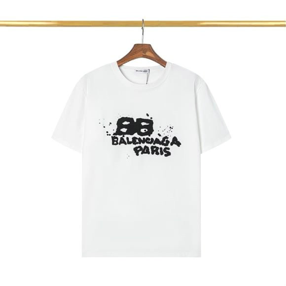 Wholesale Cheap B alenciaga Designer Short Sleeve T shirts for Sale