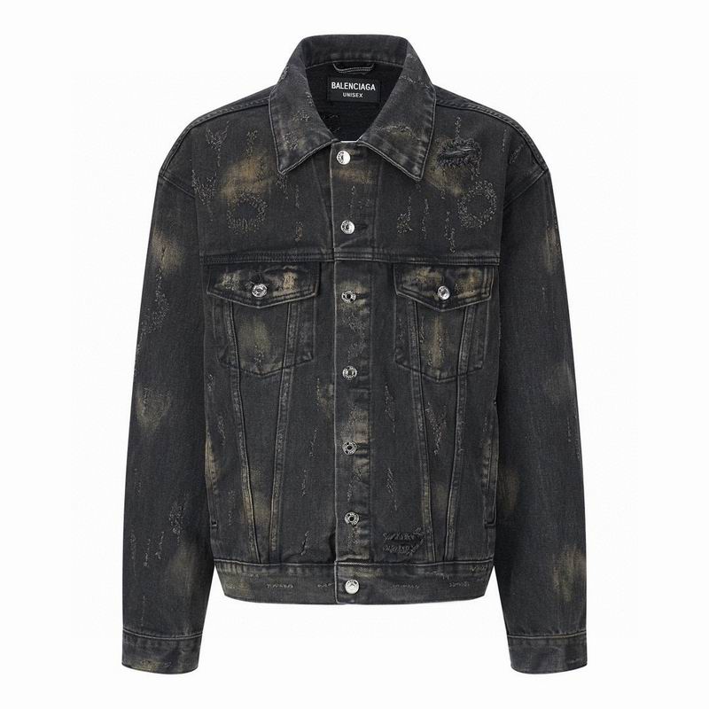 Wholesale Cheap B Alenciaga Replica Denim Jackets for Sale