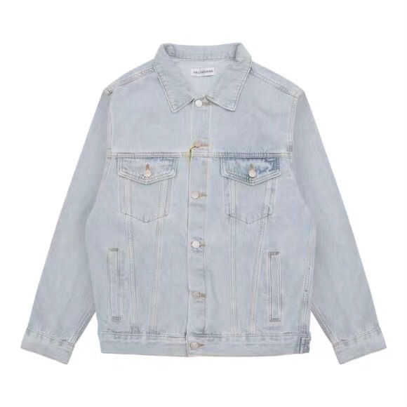 Wholesale Cheap B Alenciaga Replica Denim Jackets for Sale