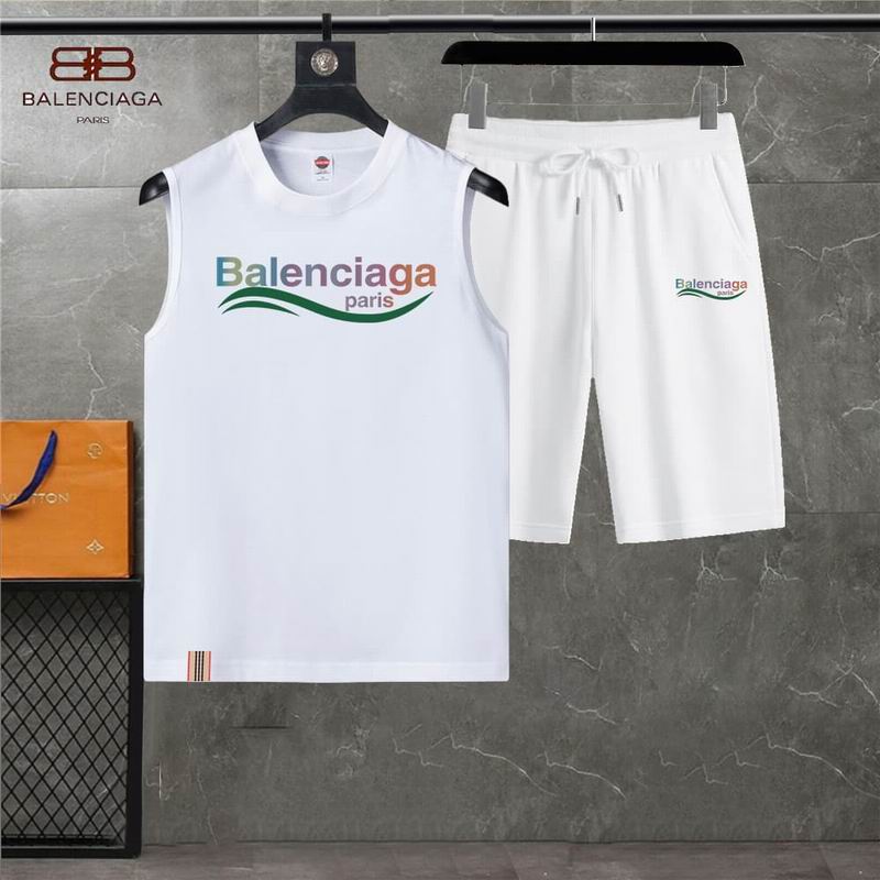 Wholesale Cheap B.alenciaga Short Tracksuits for Sale