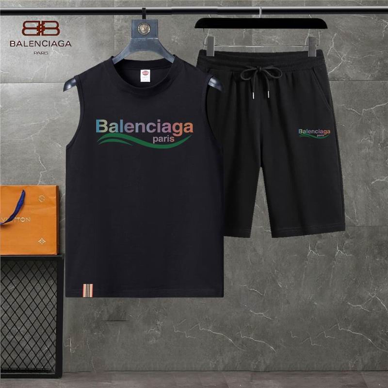 Wholesale Cheap B.alenciaga Short Tracksuits for Sale