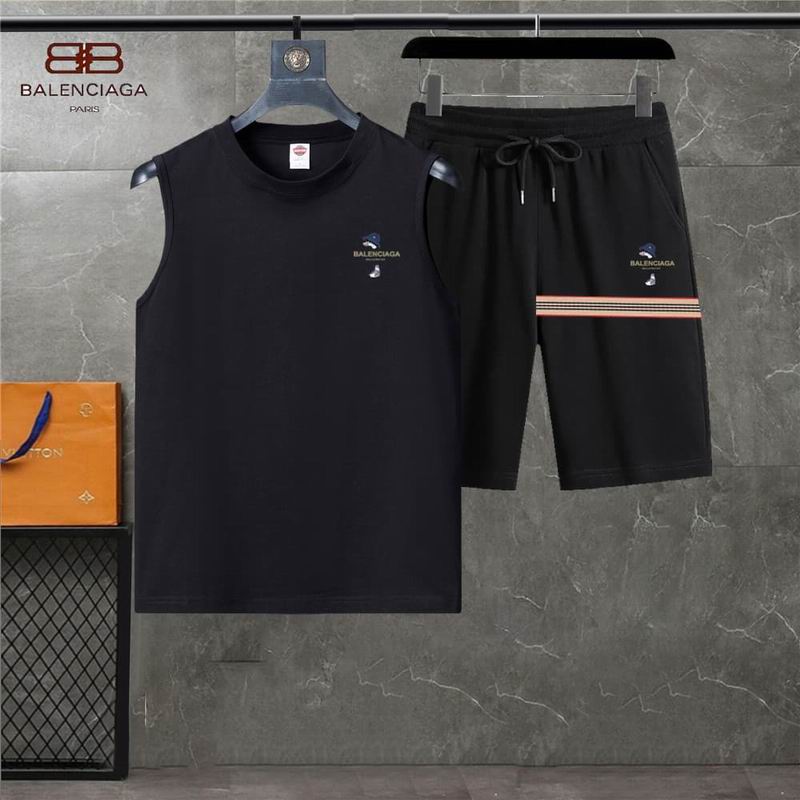 Wholesale Cheap B.alenciaga Short Tracksuits for Sale