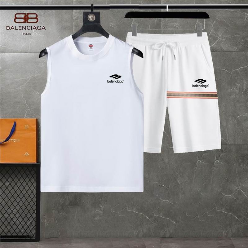 Wholesale Cheap B.alenciaga Short Tracksuits for Sale