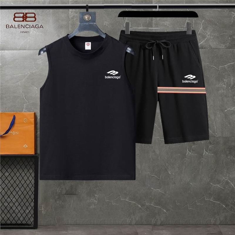 Wholesale Cheap B.alenciaga Short Tracksuits for Sale