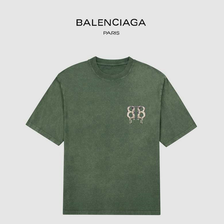Wholesale Cheap B alenciaga Short Sleeve T-Shirts for Sale