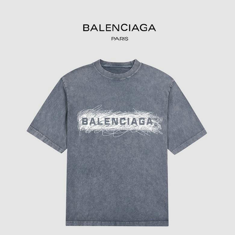 Wholesale Cheap B alenciaga Short Sleeve T-Shirts for Sale