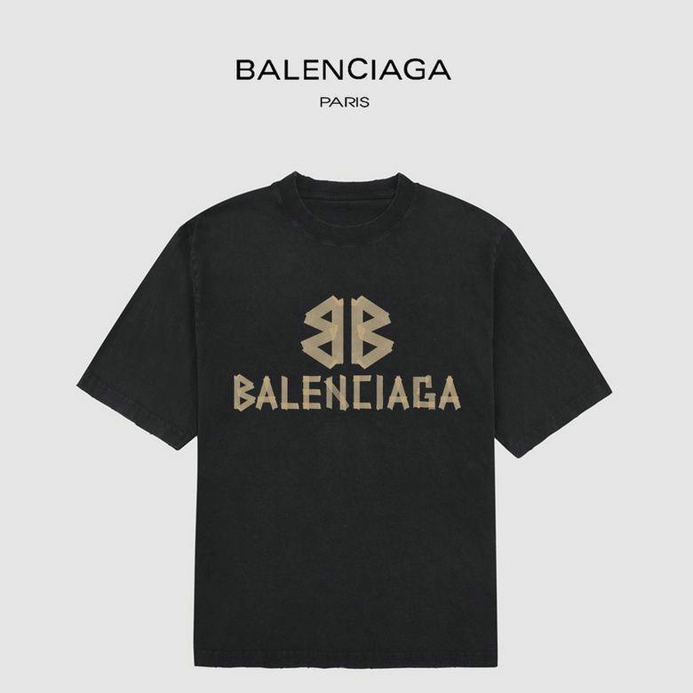Wholesale Cheap B alenciaga Short Sleeve T-Shirts for Sale
