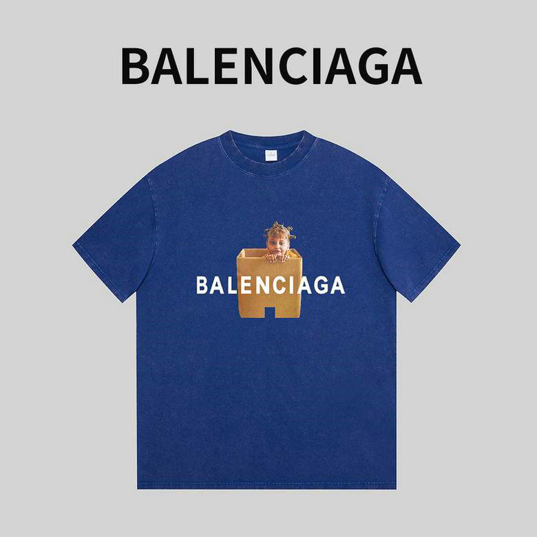 Wholesale Cheap B alenciaga Short Sleeve T-Shirts for Sale