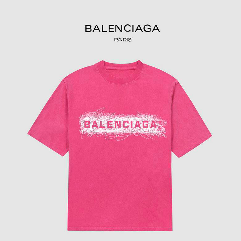 Wholesale Cheap B alenciaga Short Sleeve T-Shirts for Sale