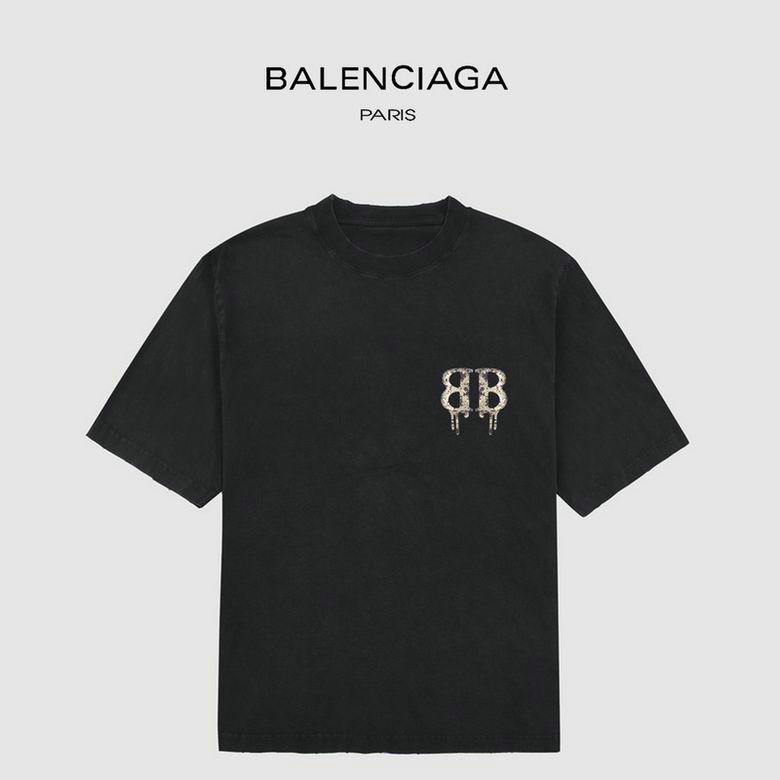 Wholesale Cheap B alenciaga Short Sleeve T-Shirts for Sale