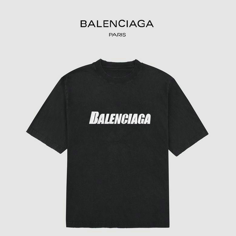 Wholesale Cheap B alenciaga Short Sleeve T-Shirts for Sale