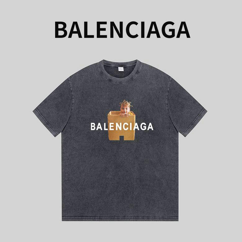 Wholesale Cheap B alenciaga Short Sleeve T-Shirts for Sale
