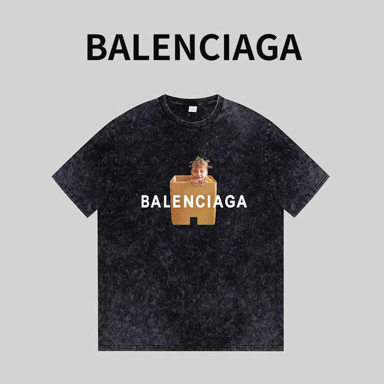 Wholesale Cheap B alenciaga Short Sleeve T-Shirts for Sale