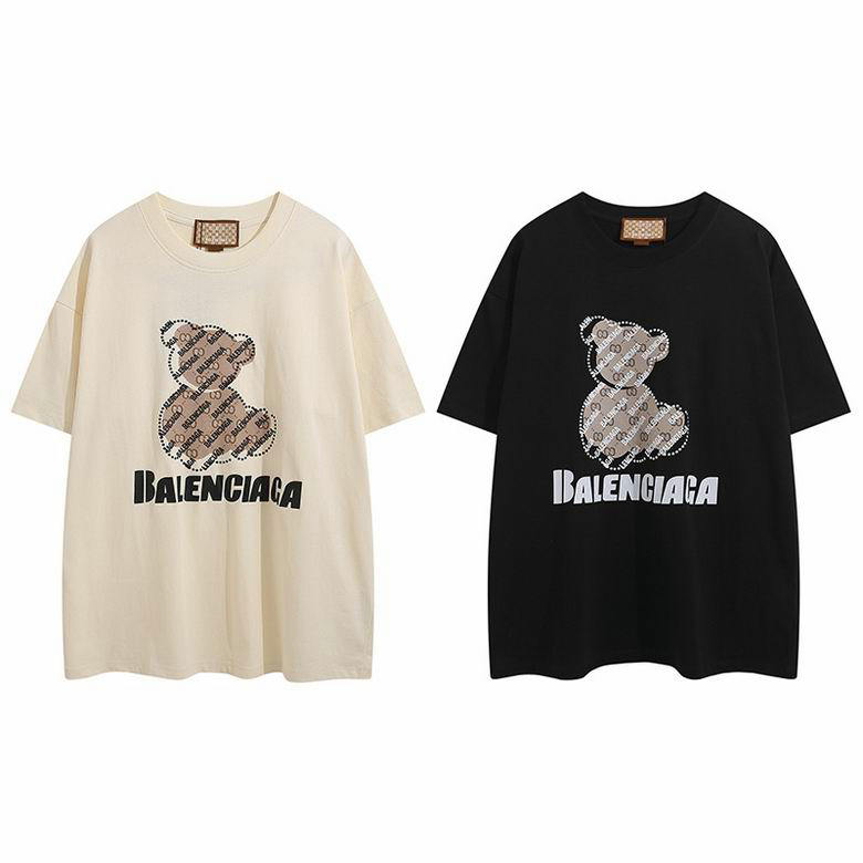 Wholesale Cheap Balenciaga Women's Short Sleeve T shirts for Sale