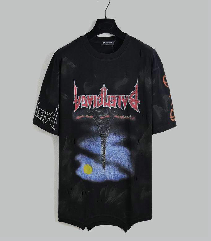 Wholesale Cheap B alenciaga Short Sleeve T-Shirts for Sale