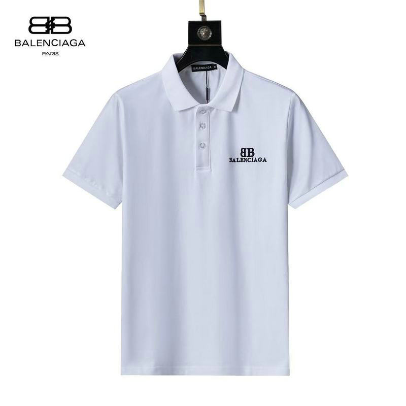 Wholesale Cheap High quality B alenciaga Short Sleeve Lapel men T Shirts for Sale
