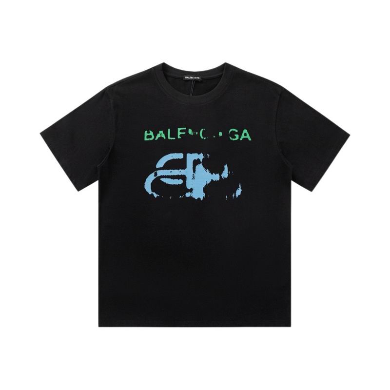 Wholesale High-quality Cheap B.alenciaga Short Sleeve Crew Neck T-Shirts for sale