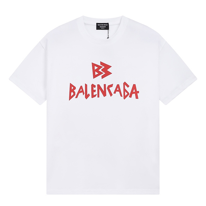 Wholesale High-quality Cheap B.alenciaga Short Sleeve Crew Neck T-Shirts for sale