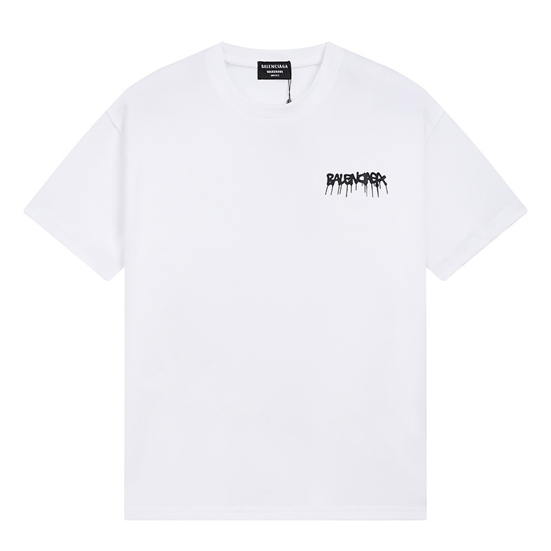 Wholesale High-quality Cheap B.alenciaga Short Sleeve Crew Neck T-Shirts for sale