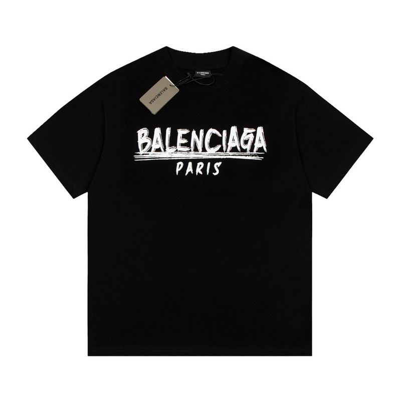 Wholesale High-quality Cheap B.alenciaga Short Sleeve Crew Neck T-Shirts for sale