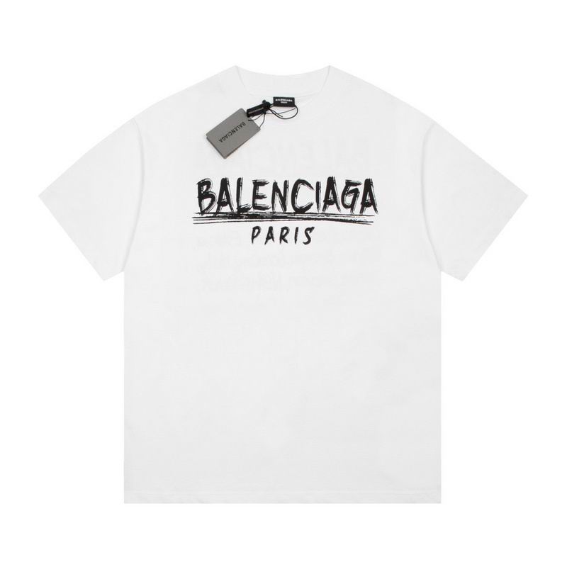 Wholesale High-quality Cheap B.alenciaga Short Sleeve Crew Neck T-Shirts for sale