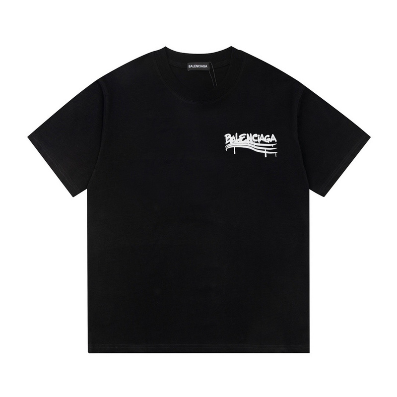 Wholesale High-quality Cheap B.alenciaga Short Sleeve Crew Neck T-Shirts for sale