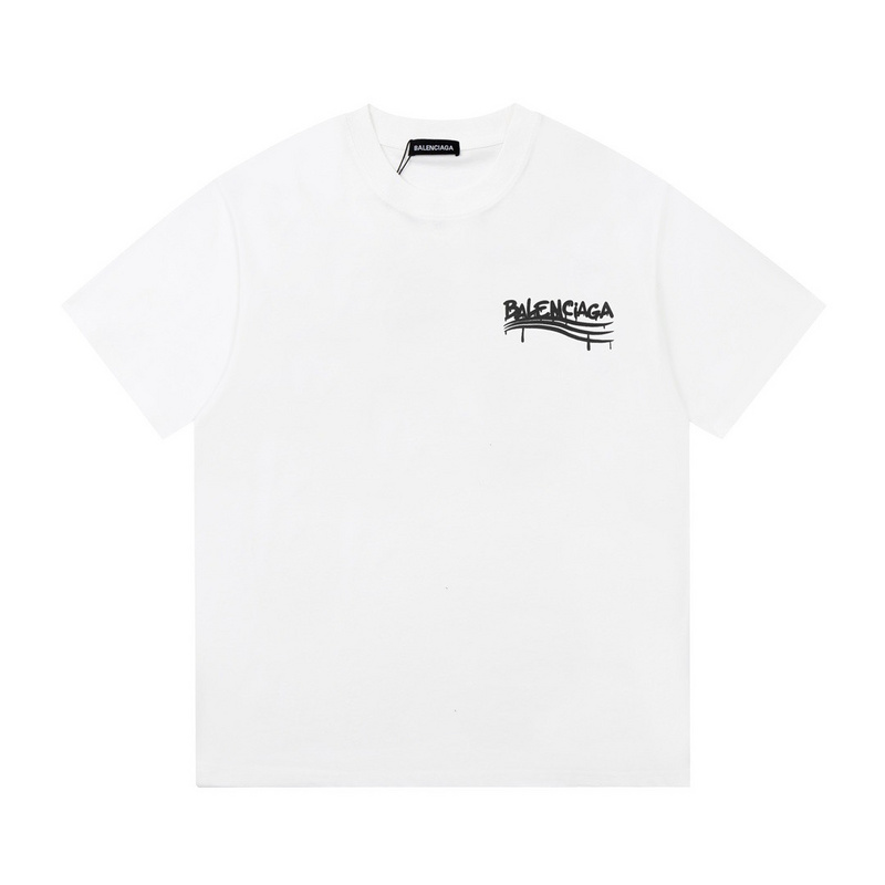 Wholesale High-quality Cheap B.alenciaga Short Sleeve Crew Neck T-Shirts for sale