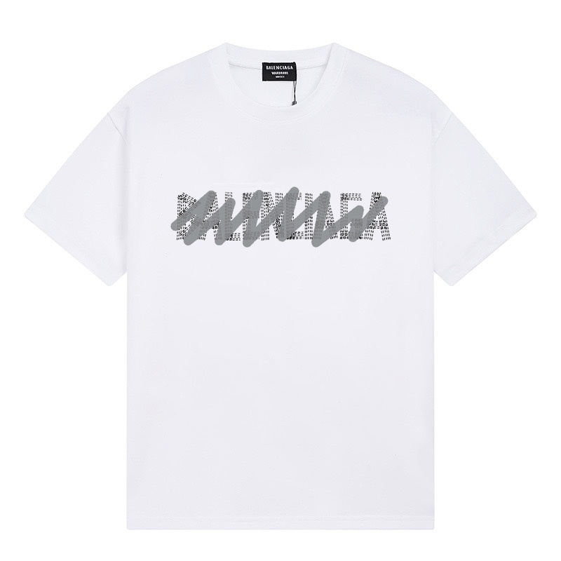 Wholesale High-quality Brands Casual T shirts B.alenciaga Short Sleeve Crew Neck Designer T-Shirts for sale
