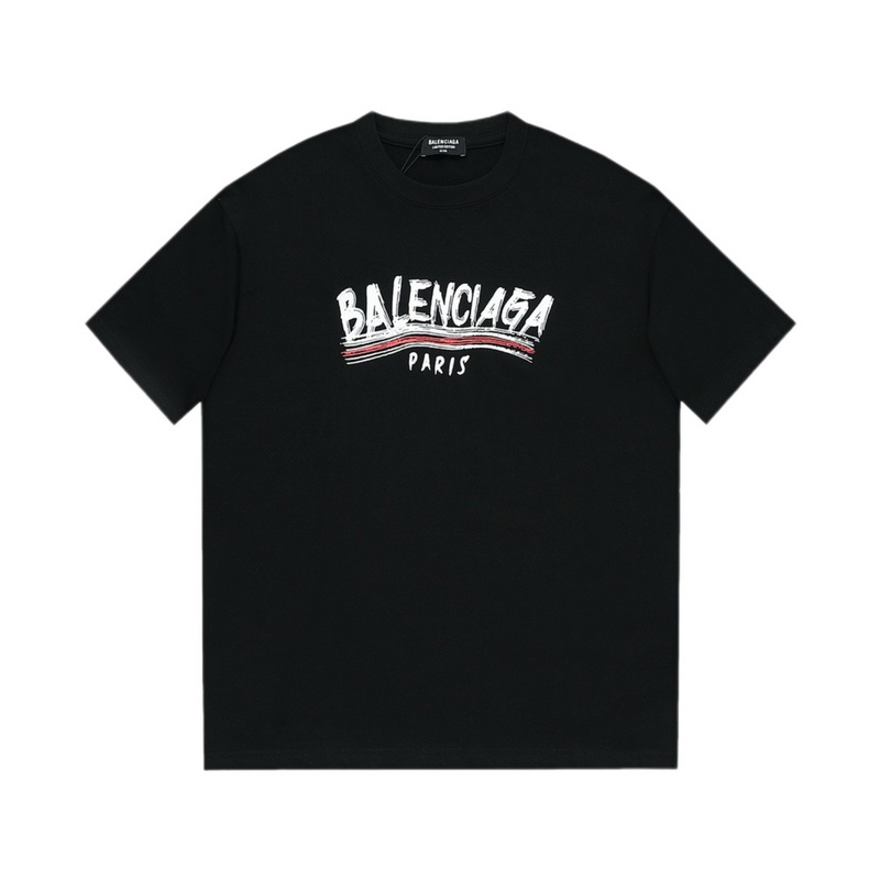 Wholesale High-quality Cheap B.alenciaga Short Sleeve Crew Neck T-Shirts for sale