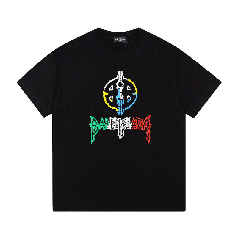 Wholesale High-quality Brands Casual T shirts B.alenciaga Short Sleeve Crew Neck Designer T-Shirts for sale
