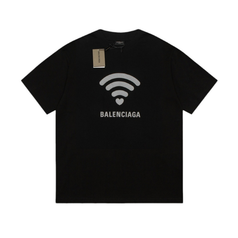 Wholesale High-quality Cheap B.alenciaga Short Sleeve Crew Neck T-Shirts for sale