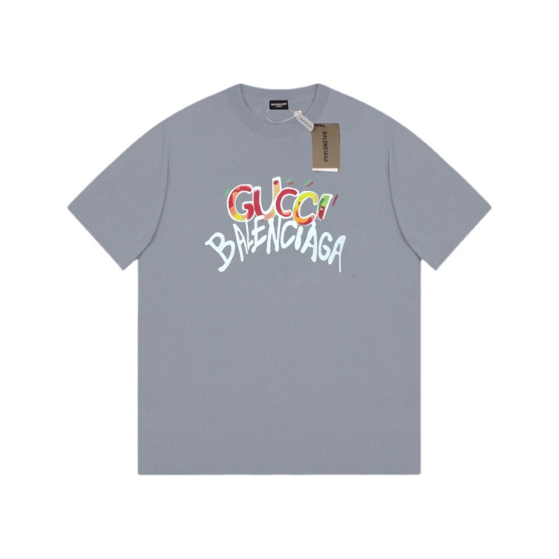 Wholesale High-quality Cheap B.alenciaga Short Sleeve Crew Neck T-Shirts for sale
