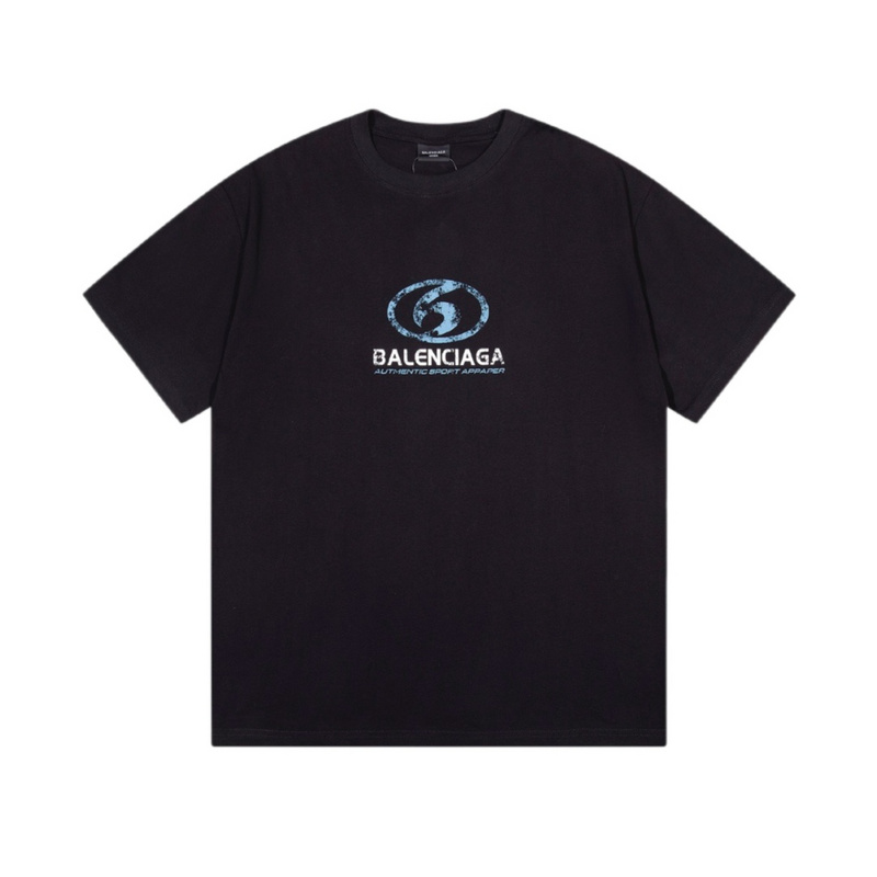 Wholesale High-quality Brands Casual T shirts B.alenciaga Short Sleeve Crew Neck Designer T-Shirts for sale
