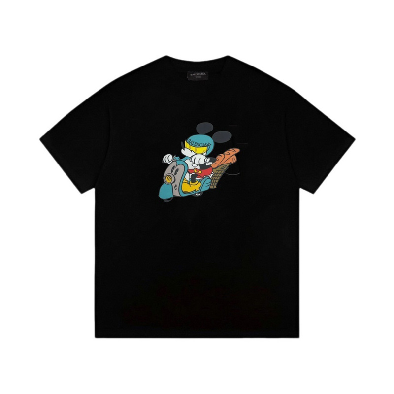 Wholesale High-quality Cheap B.alenciaga Short Sleeve Crew Neck T-Shirts for sale