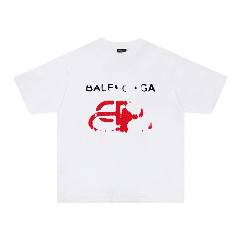 Wholesale High-quality Cheap B.alenciaga Short Sleeve Crew Neck T-Shirts for sale